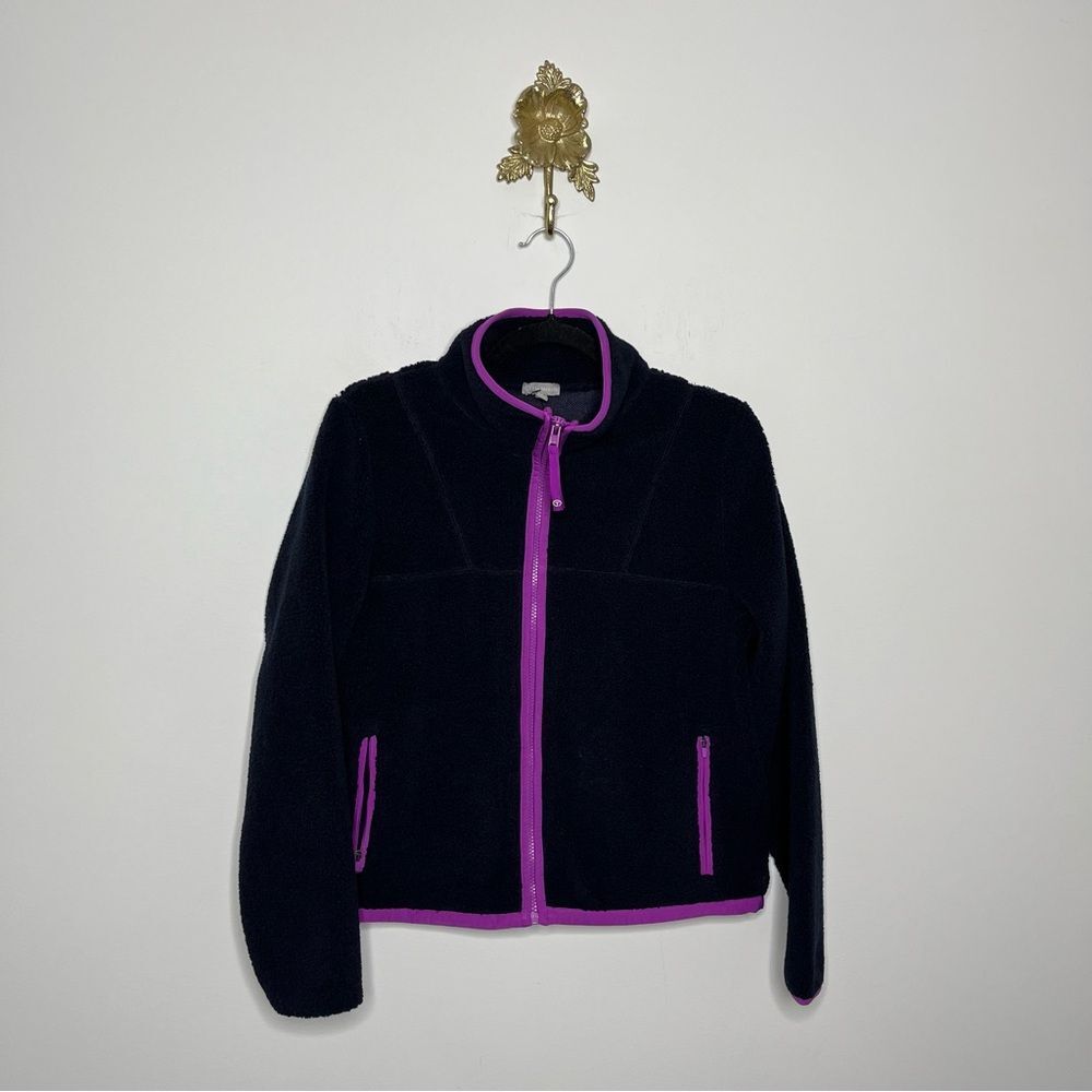 Talbots Vintage Sherpa Full Zip Jacket S